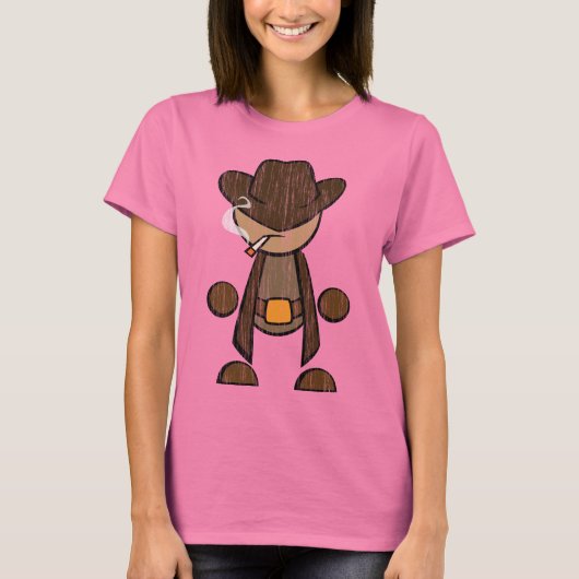 カウボーイ動揺して- Tシャツ (正面)