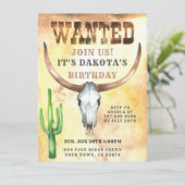 カウボーイ募集中 バースデー インビテーション (スタンド正面)