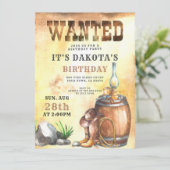 カウボーイ募集中 バースデー 招待状 (スタンド正面)