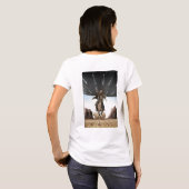 カウボーイ及びエイリアンのTシャツ Tシャツ (裏面フル)