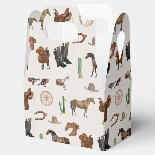カウボーイ女性のカーボーイウエスタンロデオカントリーパターン フェイバーボックス (オープン)