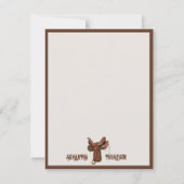 カウボーイ女性のカーボーイウエスタンロデオカントリー名 ノートカード (正面)