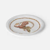 カウボーイ女性のカーボーイウエスタンロデオ誕生日 ペーパープレート (アングル)