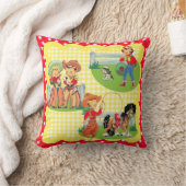 カウボーイ女性のカーボーイキッズウェスタンベビーギフト クッション (ブランケット)