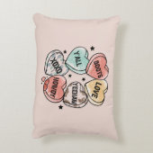 カウボーイ女性のカーボーイテーマハート アクセントクッション (裏面(縦))