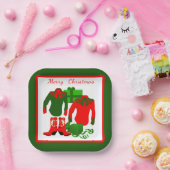 カウボーイ女性のカーボーイロデオウェスタンシャツアンドブーツ ペーパープレート (パーティー)