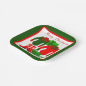 カウボーイ女性のカーボーイロデオウェスタンシャツアンドブーツ ペーパープレート (傾斜あり)