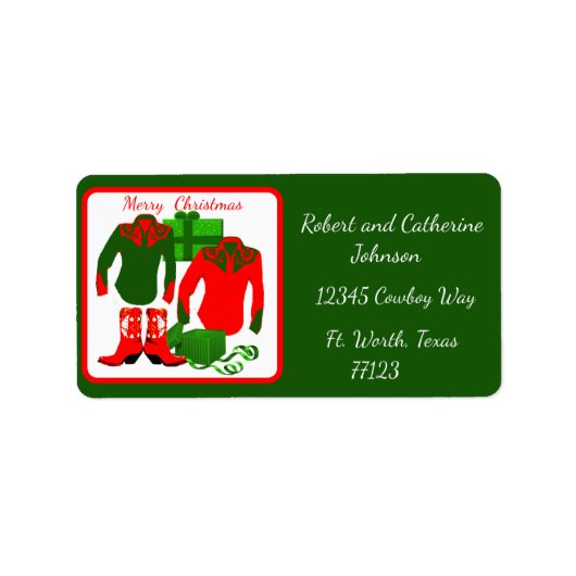 カウボーイ女性のカーボーイロデオウェスタンシャツアンドブーツ ラベル (正面)