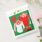 カウボーイ女性のカーボーイロデオウエスタンシャツクリスメリーム フェイバーバッグ (封をした状態)