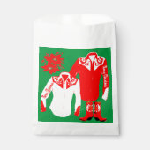 カウボーイ女性のカーボーイロデオウエスタンシャツクリスメリーム フェイバーバッグ (正面)