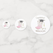 カウボーイ女性のカーボーイ卒業カントリーウェスタンパーティー コンフェッティ (正面)