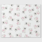 カウボーイ女性のカーボーイ卒業カントリーウェスタンパーティー ラッピングペーパー (フラット)