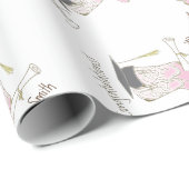 カウボーイ女性のカーボーイ卒業カントリーウェスタンパーティー ラッピングペーパー (ロールコーナー)