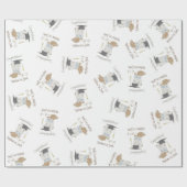 カウボーイ女性のカーボーイ卒業カントリーウェスタンパーティー ラッピングペーパー (フラット)