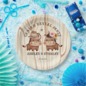 カウボーイ女性のカーボーイ性リビールパーティー ペーパープレート (パーティー)