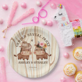 カウボーイ女性のカーボーイ性リビールパーティー ペーパープレート (パーティー)