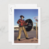 カウボーイ姿サイン歓迎観光客Scottsdal ポストカード (正面/裏面)