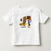 カウボーイ子供の誕生日パーティーカスタムヒスパニックボーイ トドラーTシャツ (正面)