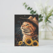 カウボーイ子猫 ポストカード (スタンド正面)