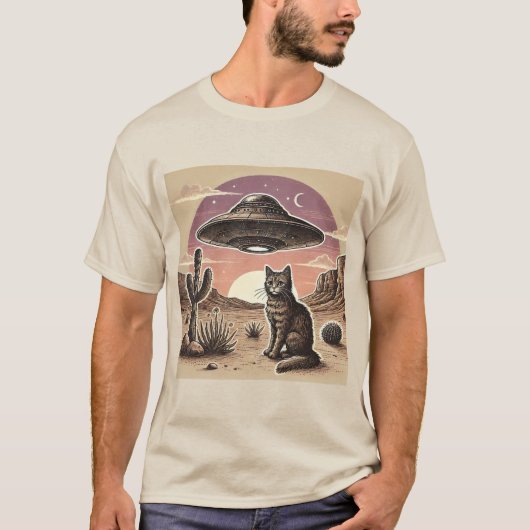 カウボーイ宇宙船ネコ Tシャツ (正面)