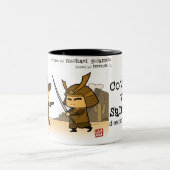 カウボーイ対武士のマグ ツートーンマグカップ (中央)