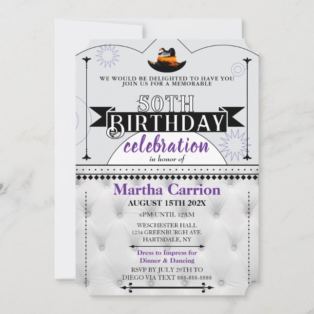 カウボーイ州ハットフラットカード (正面)