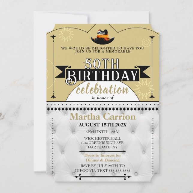 カウボーイ州ハットフラットカード (正面)