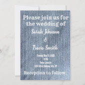 カウボーイ工業結婚式招待状 招待状 (正面)