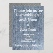 カウボーイ工業結婚式招待状 招待状 (正面/裏面)