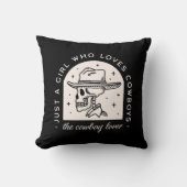 カウボーイ愛好家ウェスタンのダークロマンス クッション (正面)