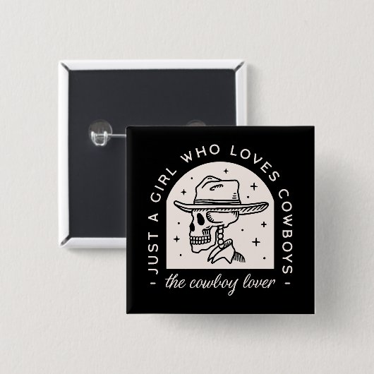 カウボーイ愛好家ウェスタンのダークロマンス 缶バッジ (正面&裏面)