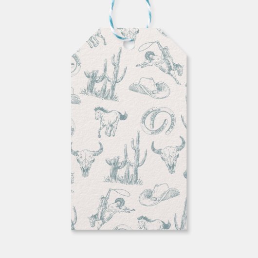 カウボーイ感謝タグ ギフトタグ (裏面)