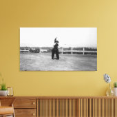 カウボーイ投げ縄の技術を練習 キャンバスプリント (インサイチュ (リビング))