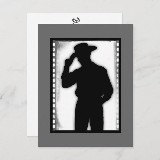 カウボーイ招待状 招待状 (正面/裏面)