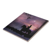 「カウボーイ教会」アートタイル タイル (側面)