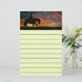 カウボーイ文房具 便箋 (スタンド正面)