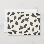 カウボーイ服ワイルドウェスト赤ちゃんシャワー サンキューカード (裏面)