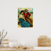 カウボーイ求愛ポスター ポスター (キッチン)