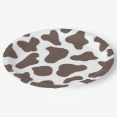 カウボーイ牛プリントワイルドウエストウェスタンロデオパーティー ペーパープレート (アングル)