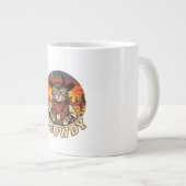 カウボーイ猫の面白いウエスタンマグ ジャンボコーヒーマグカップ (正面右)