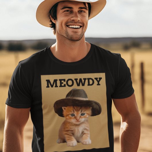 カウボーイ猫Tシャツ Tシャツ