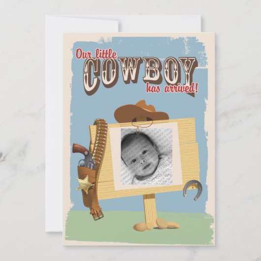カウボーイ発表 案内状 (正面)