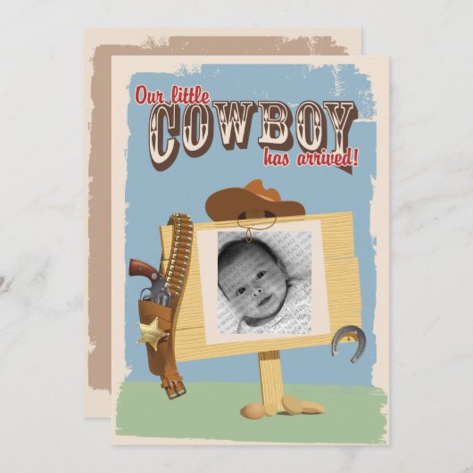 カウボーイ発表 案内状 (正面/裏面)