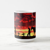 カウボーイ祈りの言葉コーヒーマグ コーヒーマグカップ (中央)