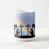 カウボーイ祈りの言葉コーヒーマグ コーヒーマグカップ (中央)