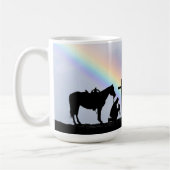 カウボーイ祈りの言葉コーヒーマグ コーヒーマグカップ (左)