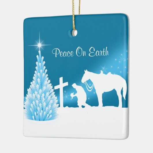 カウボーイ祈ズ冬場カスタム セラミックオーナメント (左)