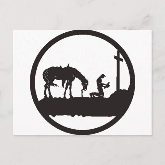 カウボーイ祈ー ポストカード (正面)