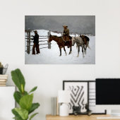 カウボーイ秋 ポスター (ホームオフィス)