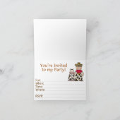 カウボーイ第1誕生日の埋め込み招待状 招待状 (内部)